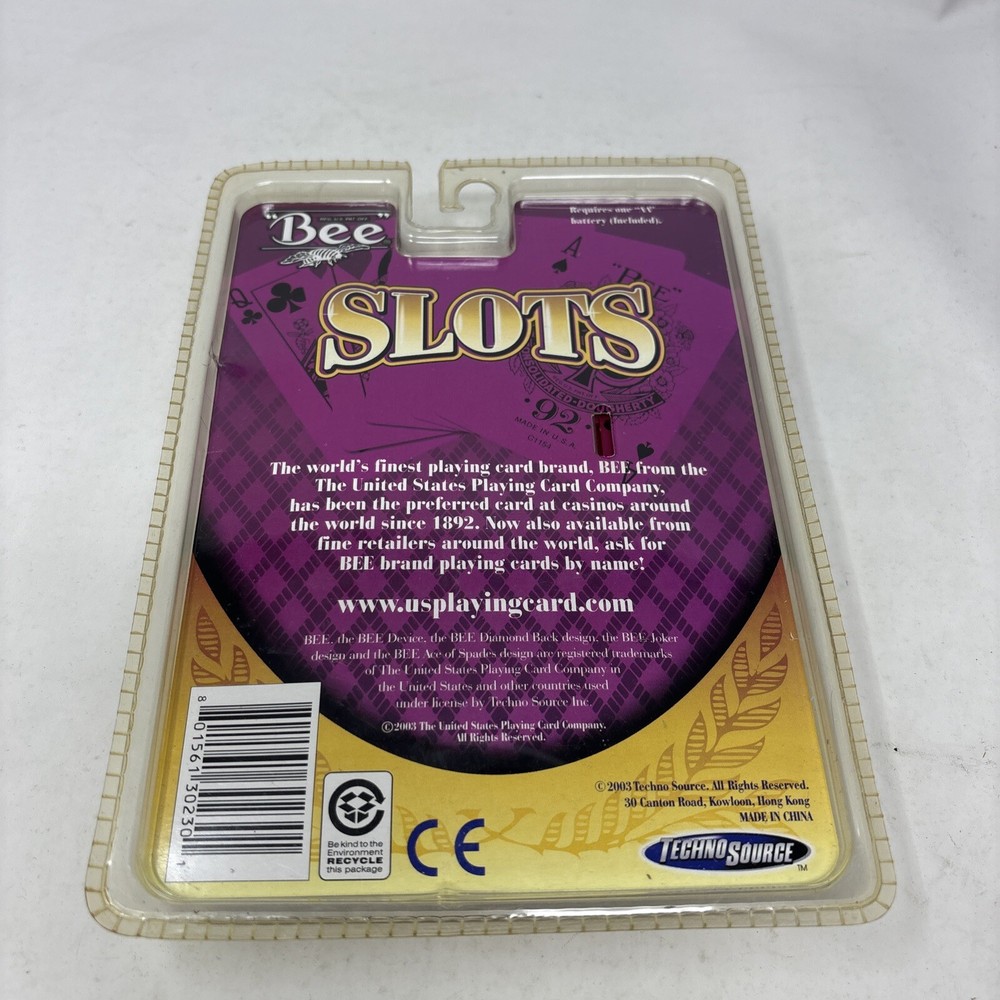 Techno Source Bee Slots Electronic Handheld Game Sealed Cracked Bubble