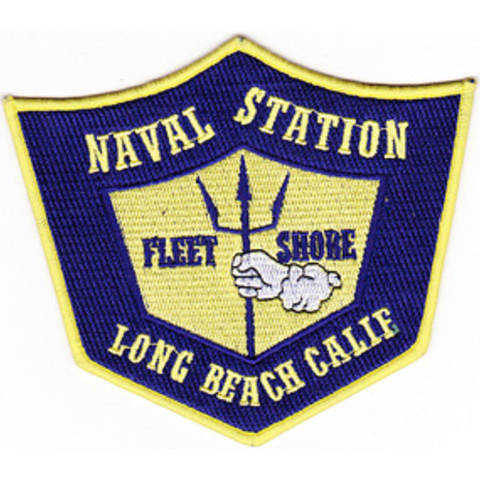 5" NAVY NAVAL STATION LONG BEACH EMBROIDERED PATCH