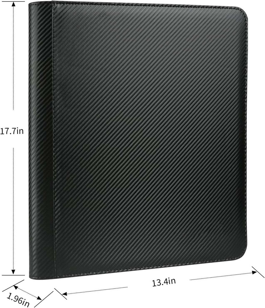 Premium Ringless Trading Card Binder - 1024 Capacity, 16 Side-Loading Pockets pe