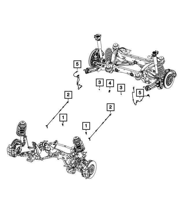 Genuine Mopar Wheel Speed Sensor 68291947AC