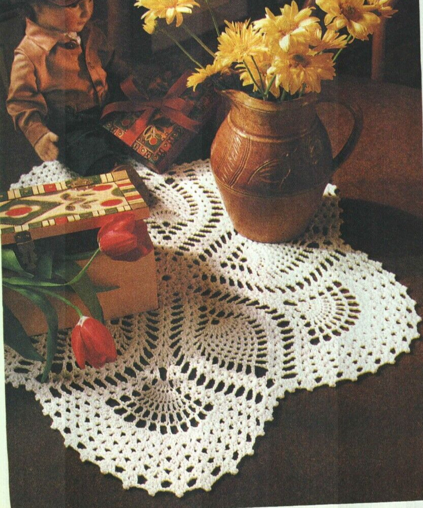 3 ELEGANT DOILY DESIGNS HOME DECOR CROCHET PATTERN INSTRUCTIONS