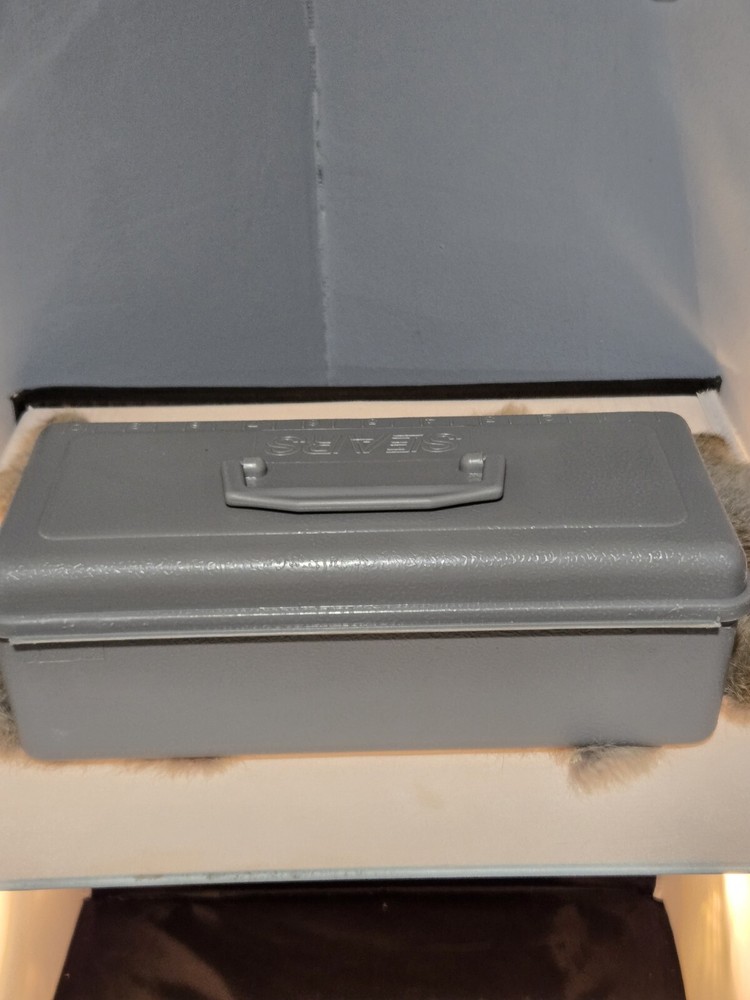 Vintage SEARS Gray ToolBox