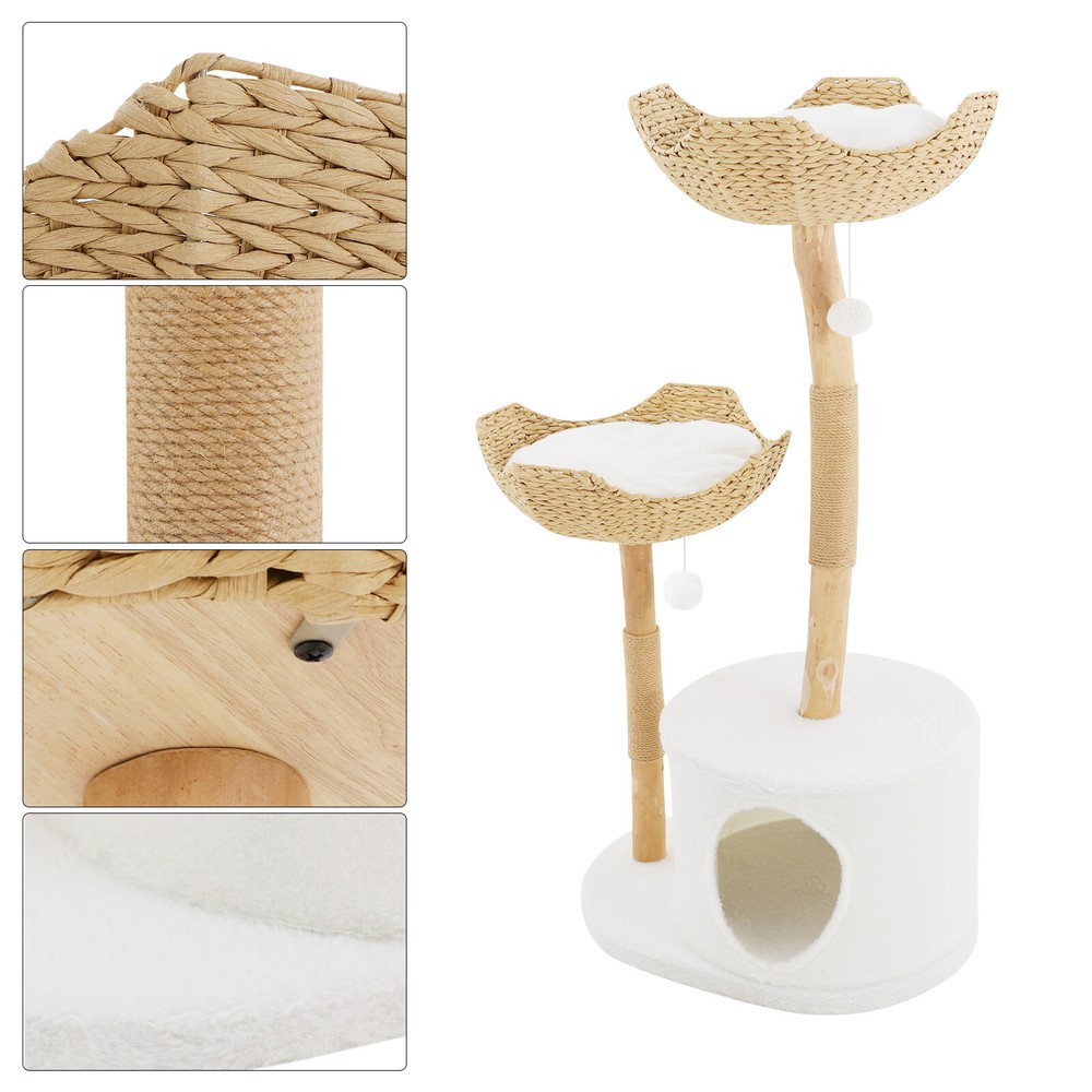 Cat Tree for Multiple Cats, Cat Scratching Posts& Nest, Cat Tree for Indoor Cats