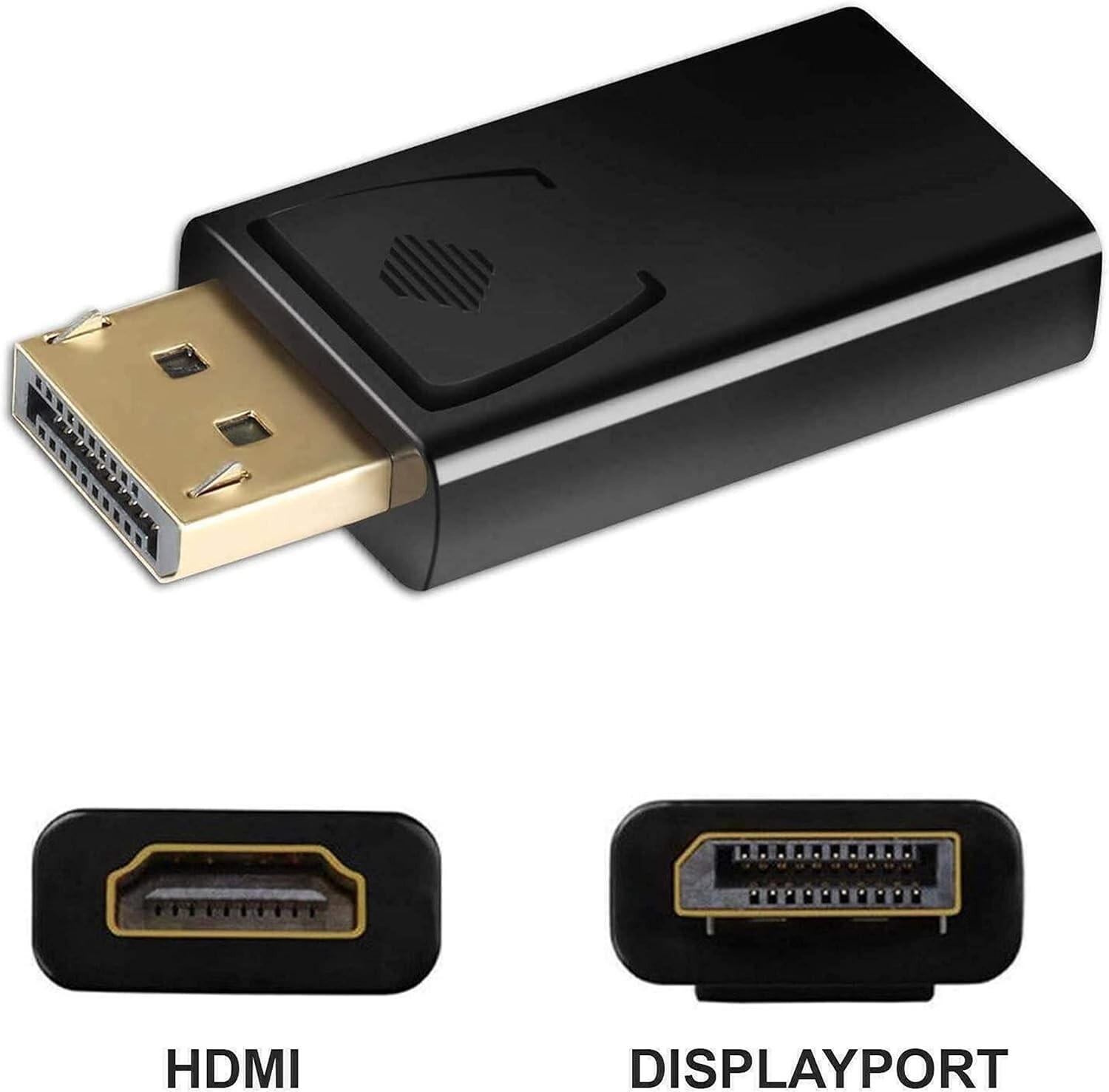 2-Pack DisplayPort to HDMI Adapter Converter Display Port DP Male to HDMI Female