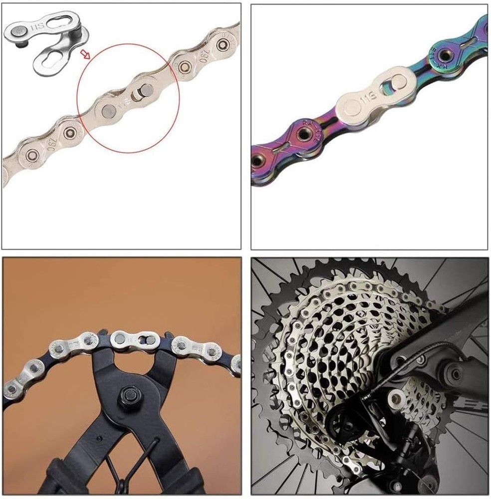 Reusable Stainless Steel Bicycle Missing Links - Quick Snap-Lock Installation