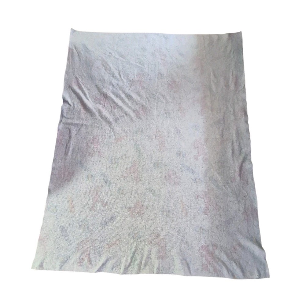 Vintage Elmo Crayon Polyester Coverlet 68"x 85"
