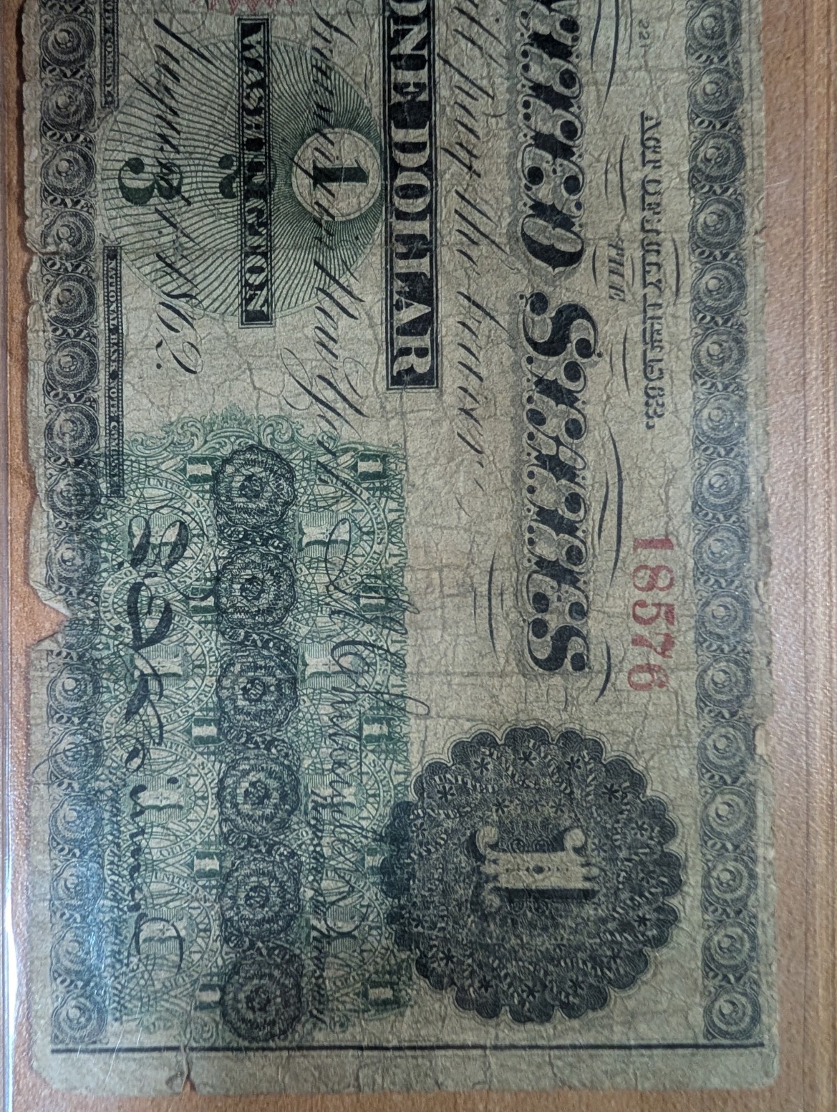 1862 $1 United States Legal Tender Note – Civil War Era – Salmon P. Chase FR16?