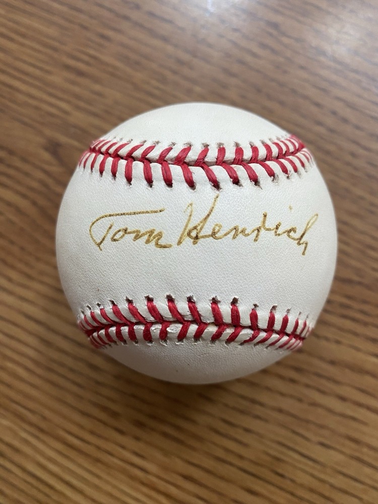 Tommy Henrich autographed ball.