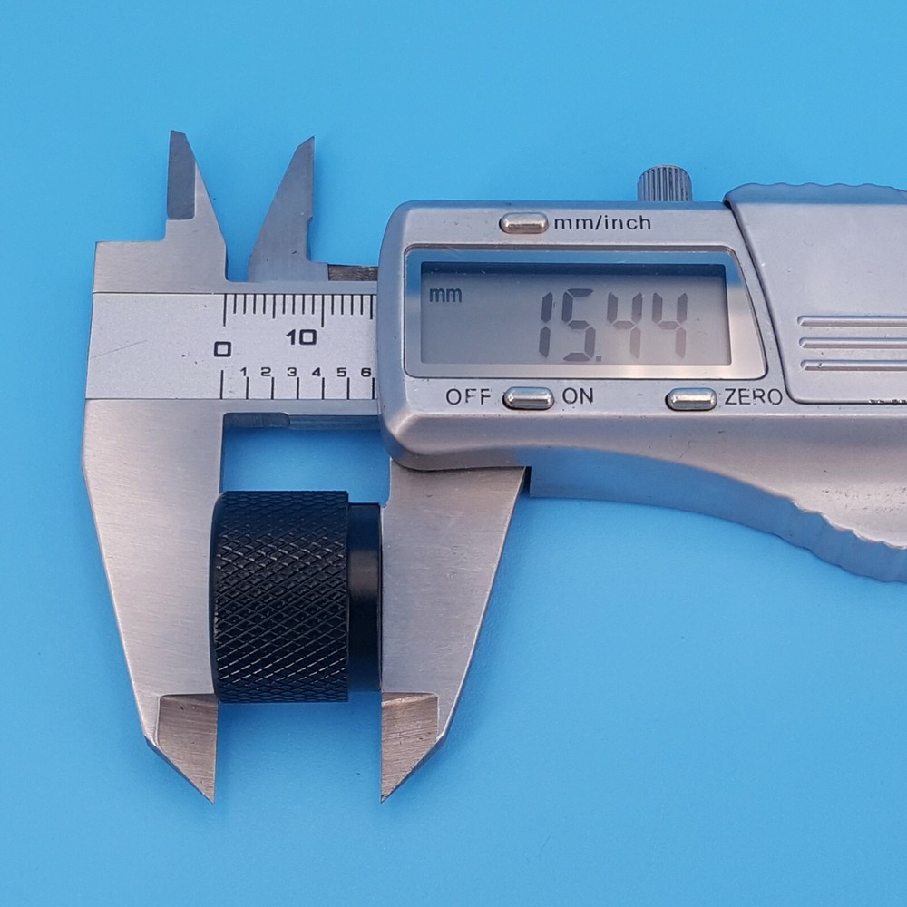 5PC Black Solid Aluminum 20*15.5mm Audio Rotary Control 6mm Potentiometer Knobs