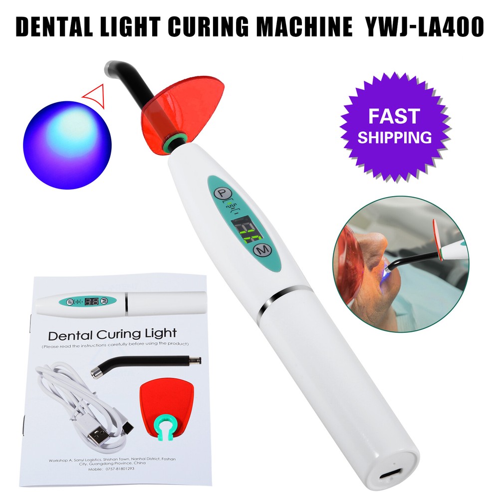 Dental Wireless LED Curing Light Lamp 5W 2000mw Tooth Cure Machine
