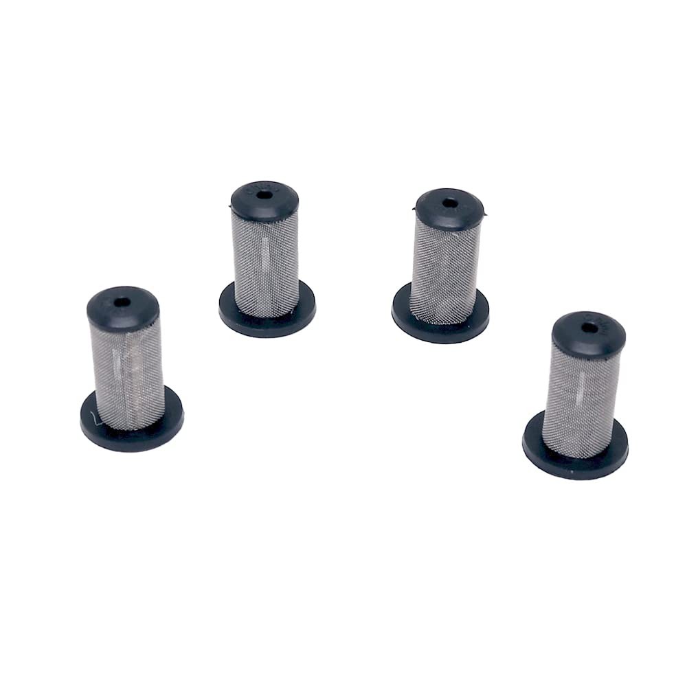 Broadcast Spray Boom Nozzle Strainers  100 Mesh, Black, 4 Pack