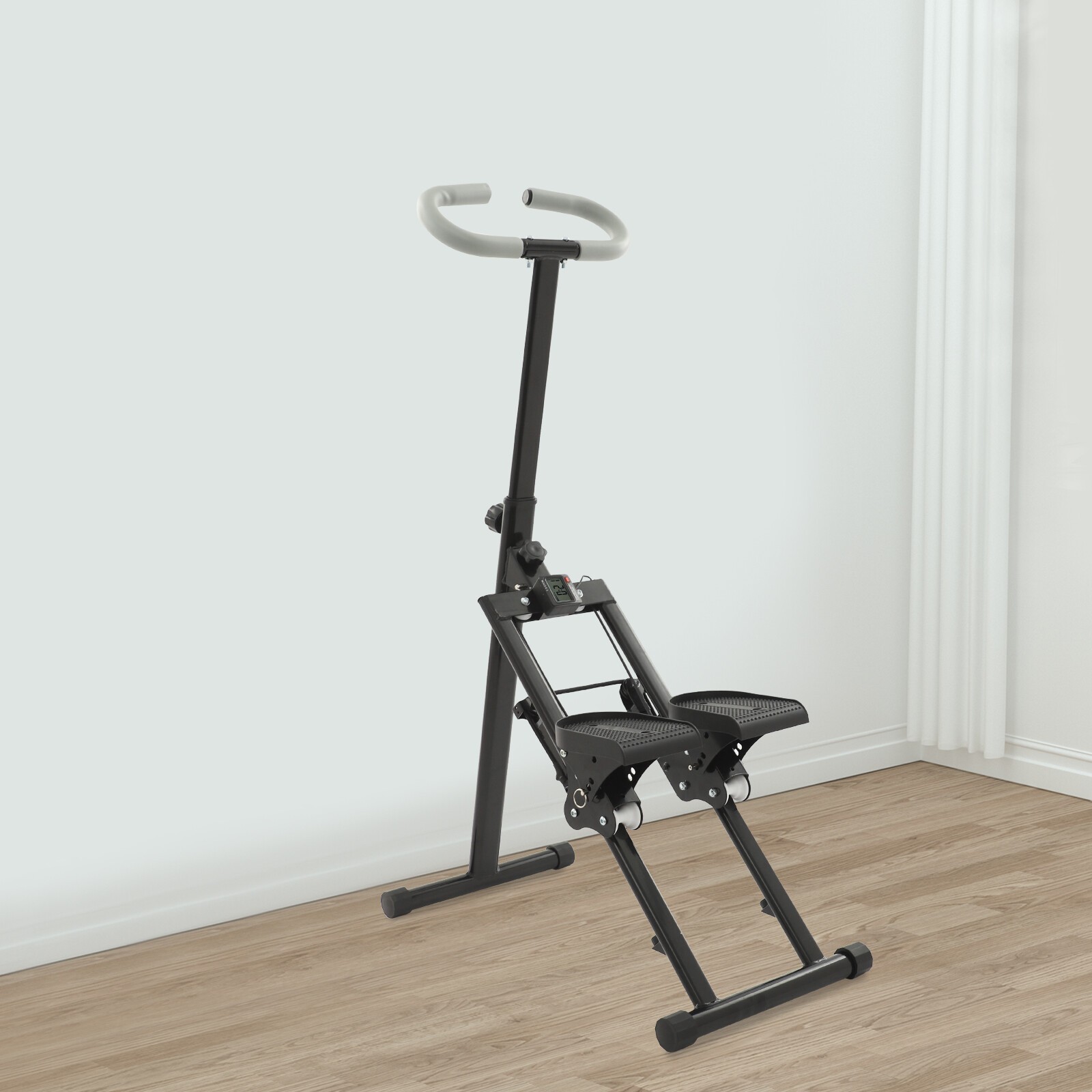 Foldable Vertical Stair Climber for Full-Body Workout Stair Stepper for Home Gym