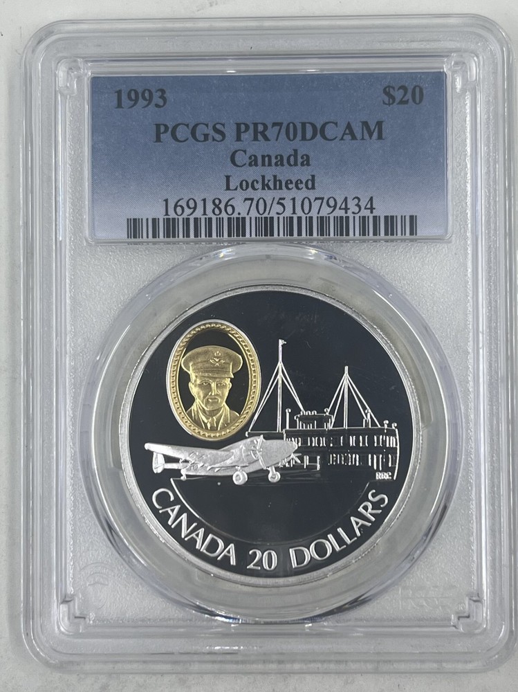 1993 $20 PCGS PR70DCAM Canada Lockhead