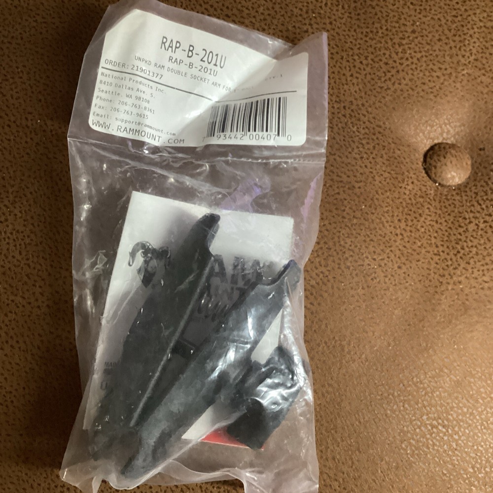 RAP-B-201U RAM Mounts Composite Double Socket Arm for 1" Ball Bases