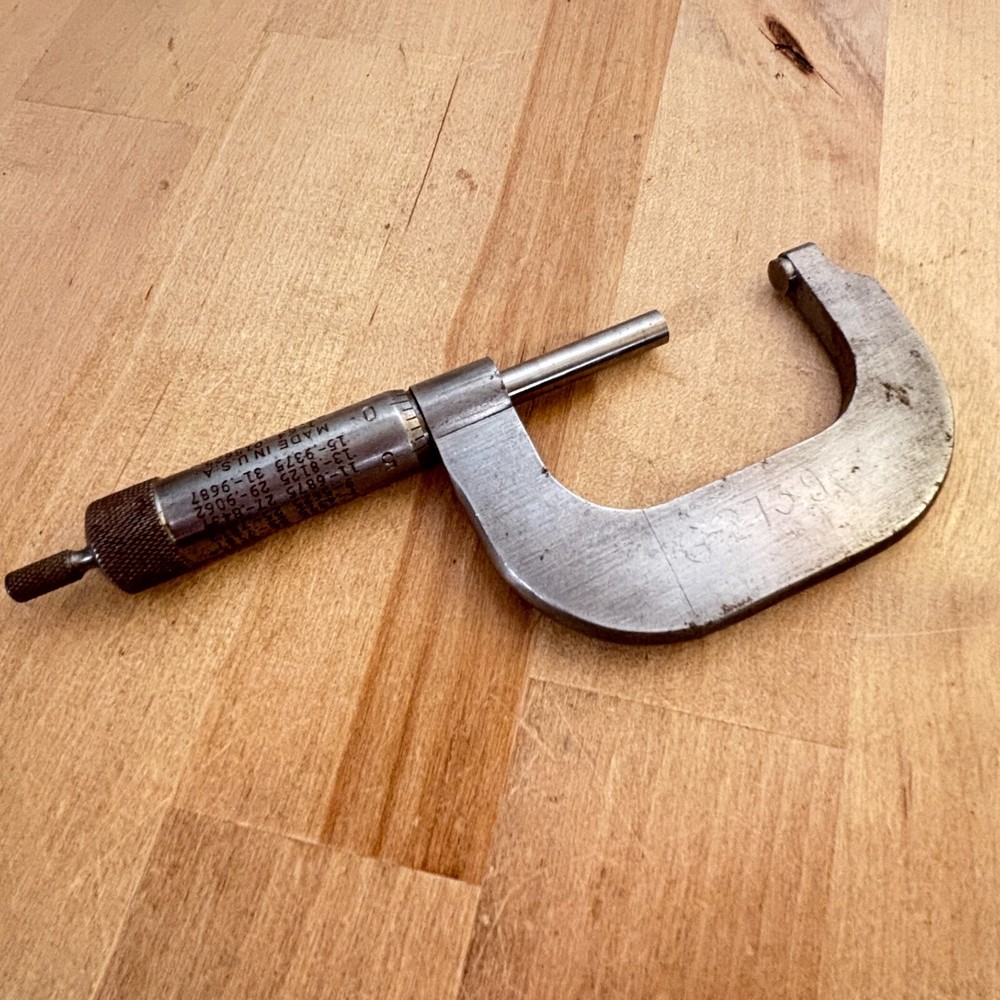 Micrometer Millers Falls, Owner's Name Engraved