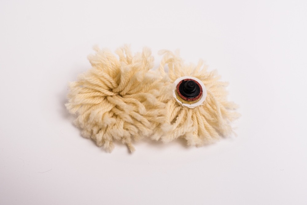 1" Mini Roloc Wool Buffing Pad - 12 pack