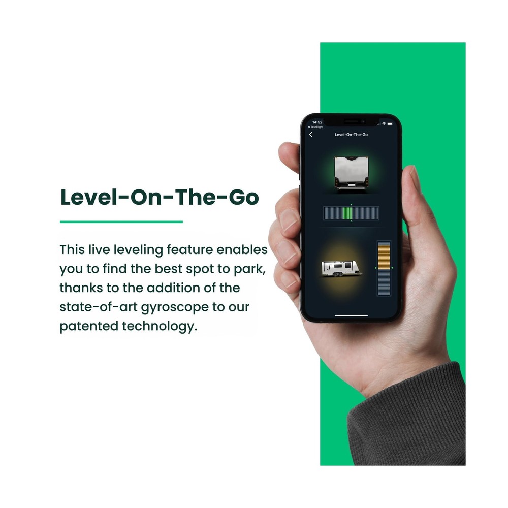 LogicBlue Technology LevelMateMAX Wireless RV Leveling System, Bluetooth Leve...