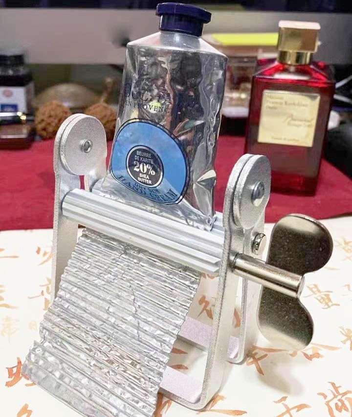 Toothpaste Squeezer, Full Metal Tube Squeezer Toothpaste Dispenser Tool Multi...