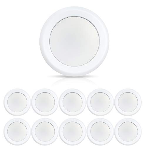 10 Pack 6 Inch LED 3000K Dimmable Flush Mount Ceiling Light, 3000k Warm White