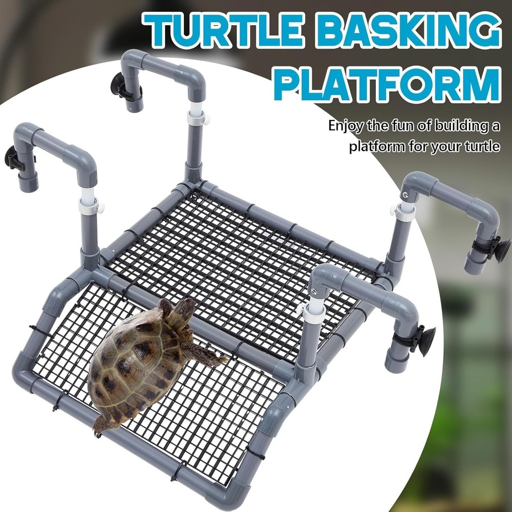 Transform Your Aquarium with Adjustable Turtle Basking Dock for Healthy Turtles