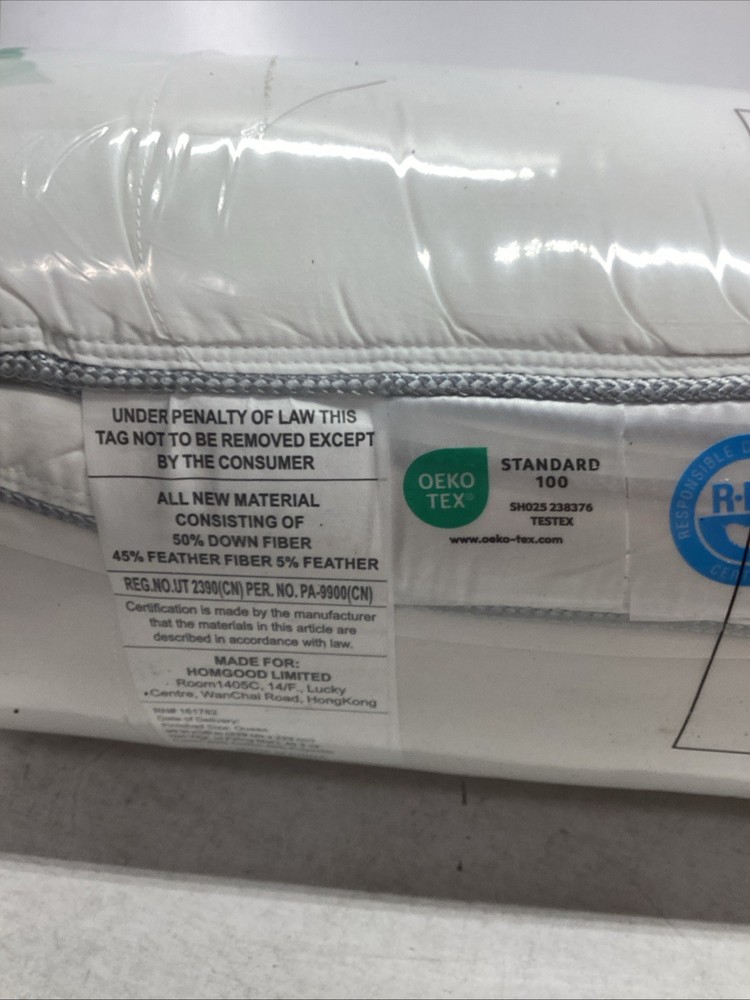 Homelysian Down Comforter Queen, White