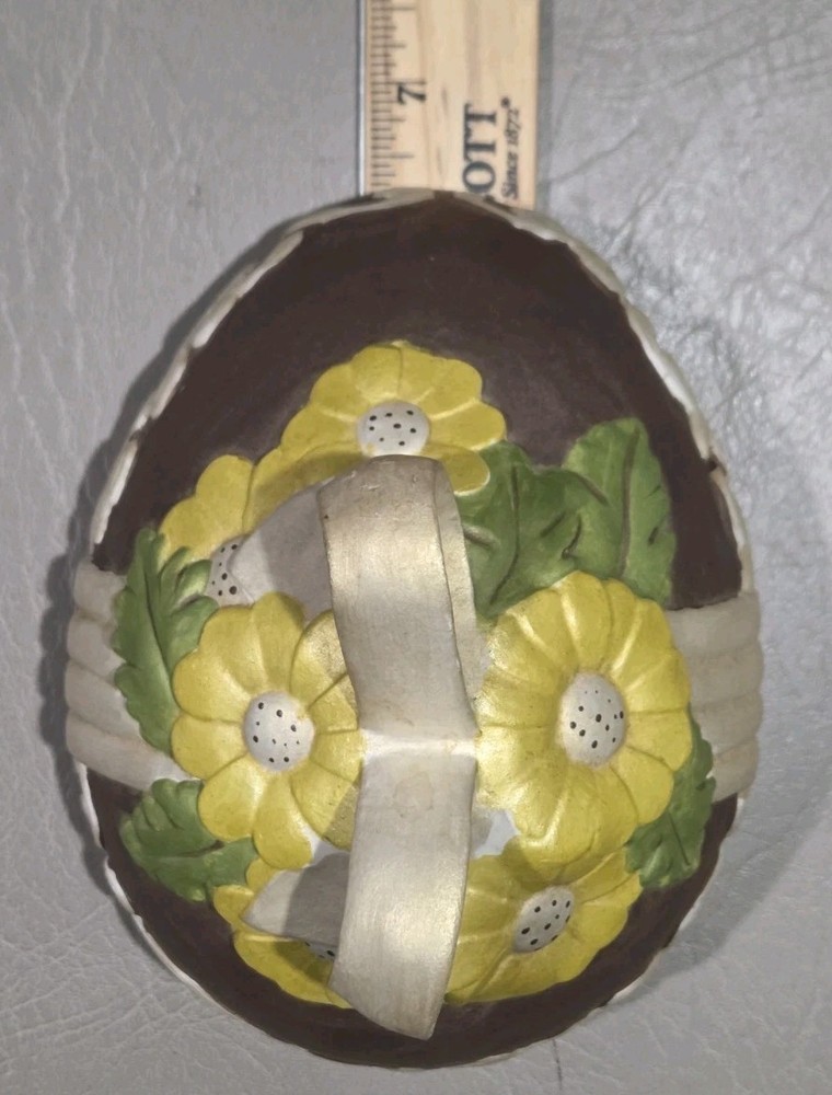 Vintage Ceramic Hand Painted Easter Egg Candy/Trinket Dish