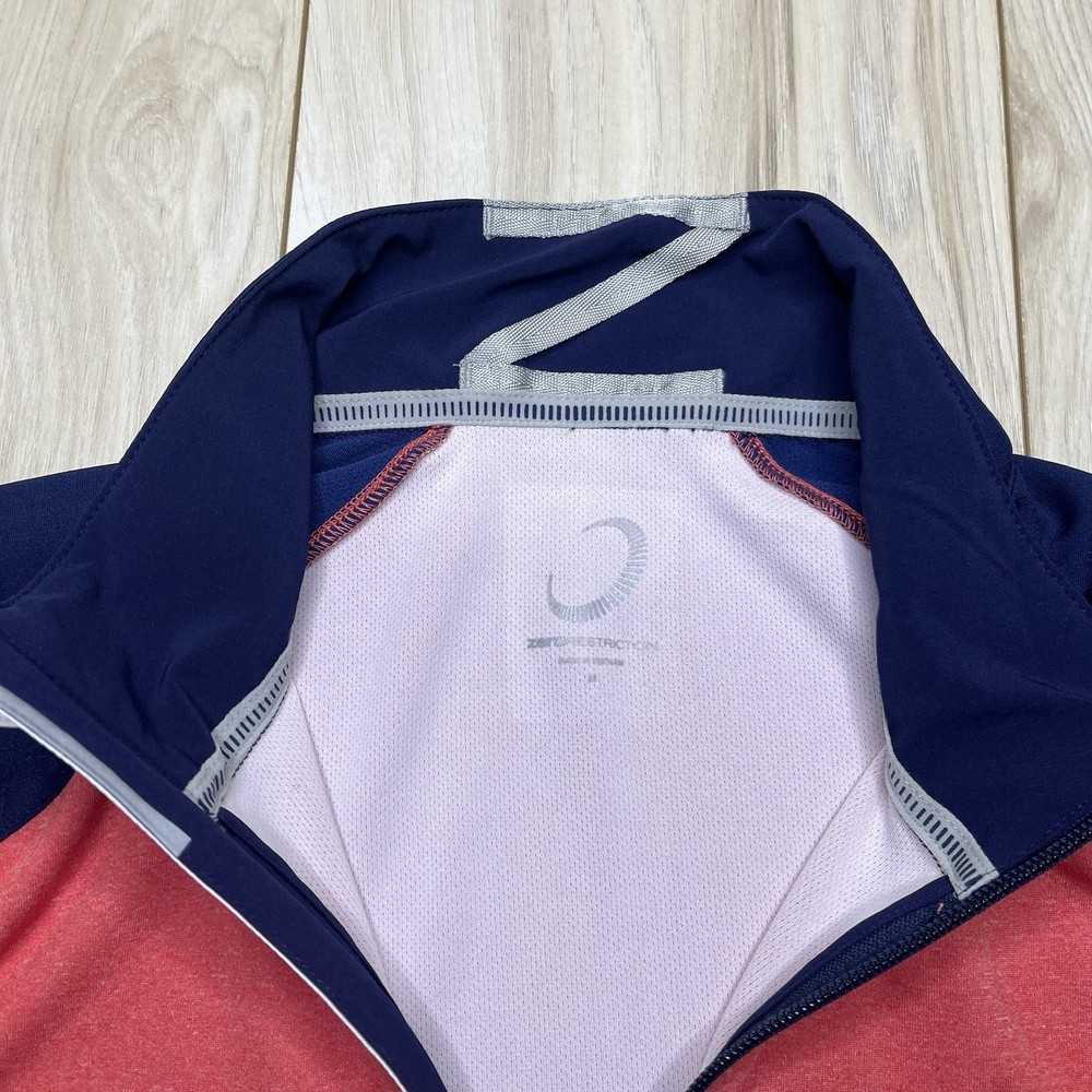 Zero Restriction 1/4 Zip Golf Pullover Logo Lightweight Red Blue Mens Medium