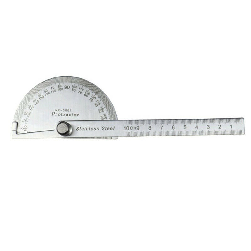 Stainless Steel 180 degree Protractor Angle Finder Rotary Measuring Ruler