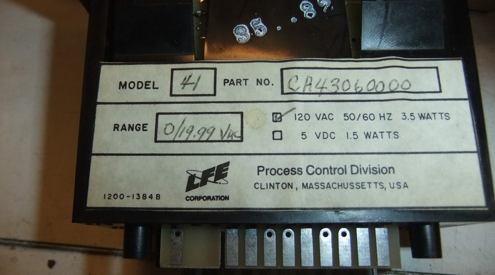 LFE CA-4306-0000 Digital Panel Meter
