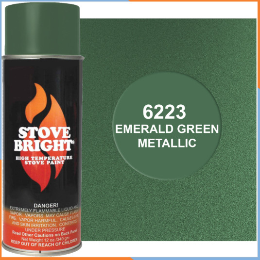 Stove Bright High Temperature Stove, Chimney & Fireplace Paint 12oz. Aerosol Can