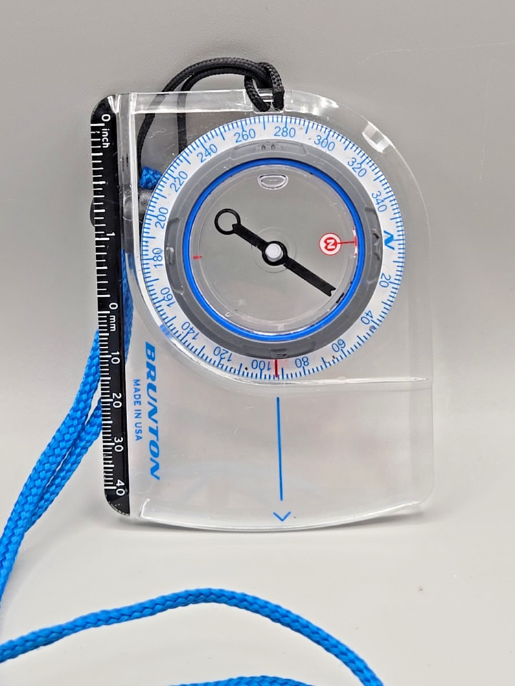 Brunton O.S.S. 20B Ergonomic Baseplate Compass with Tool Free Declination