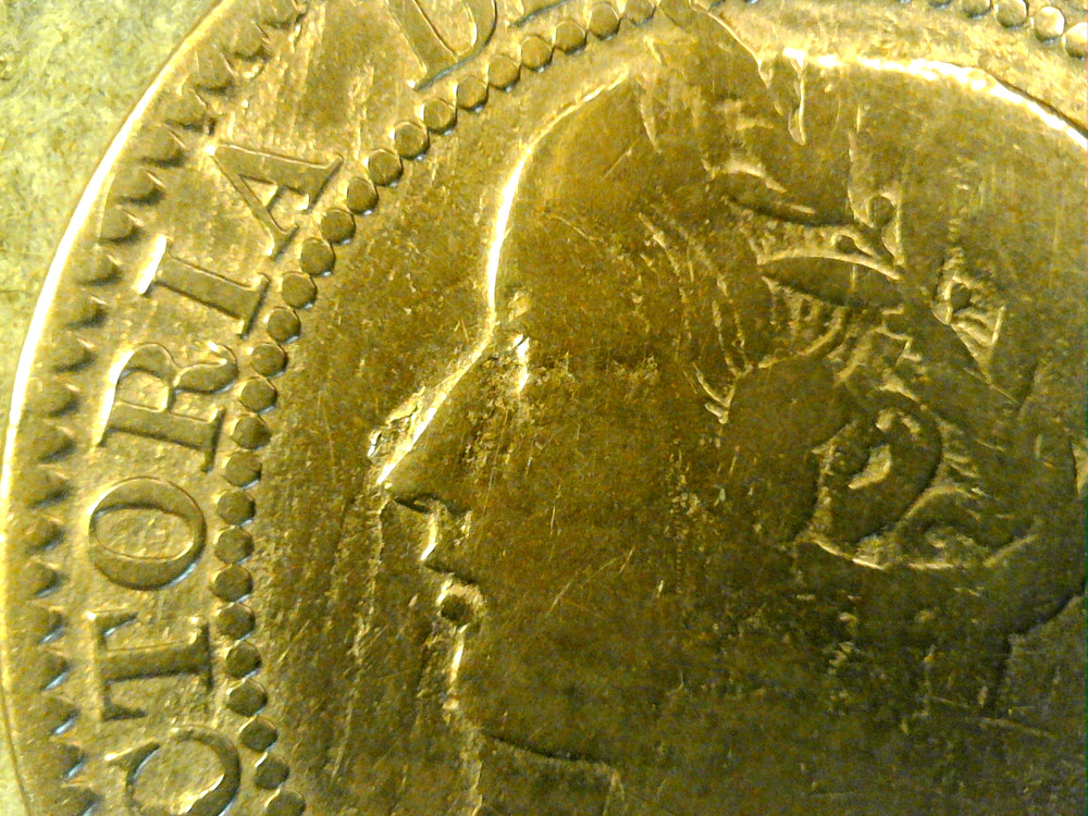 1859 Canada Cent Narrow Low 9 Die-Cracks & Lamination Errors Circ. BN Victoria