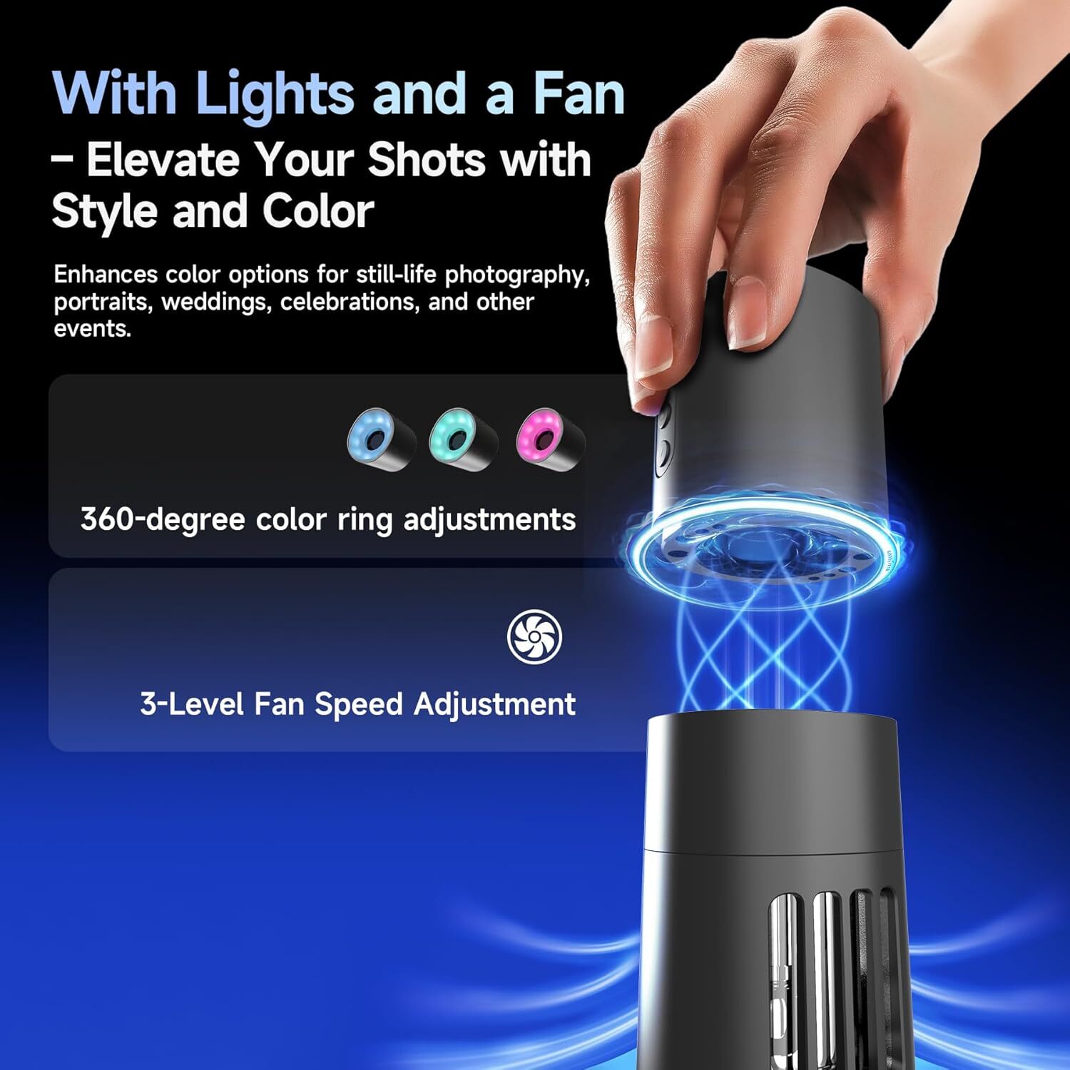 COLBOR CF5 40W Fog Smoke Machine 60° Foldable W/ Remote Control for Photography