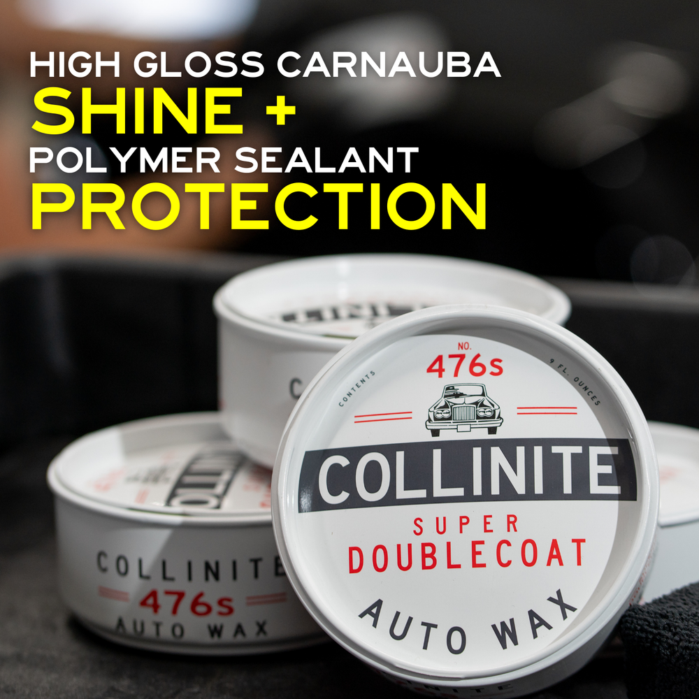 Collinite 476s Super Doublecoat Auto Paste Wax 9oz w/ 5" microfiber applicator