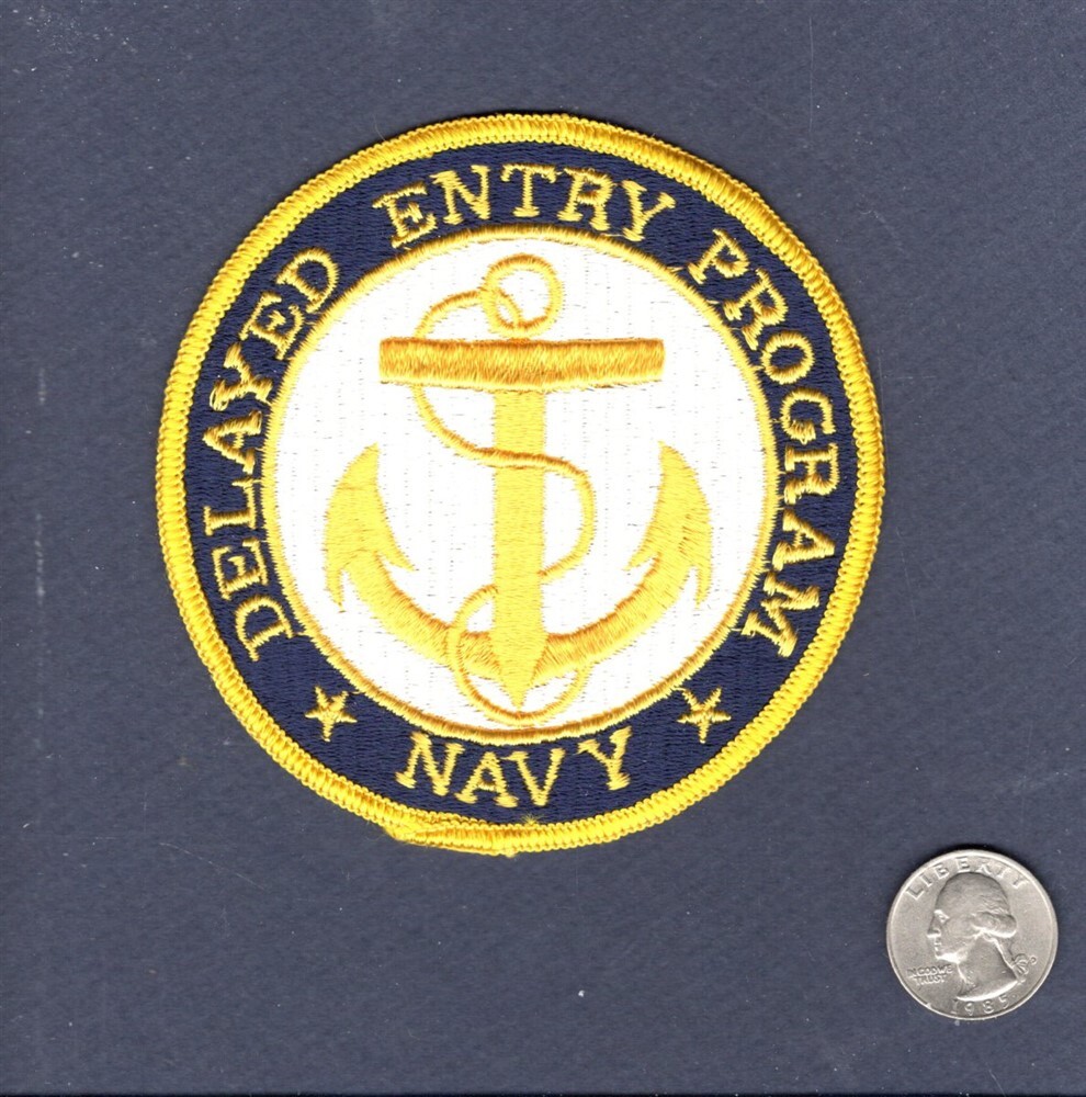 US Navy Delayed Entry Program Officer Sailor Training Ship Base Squadron Patch