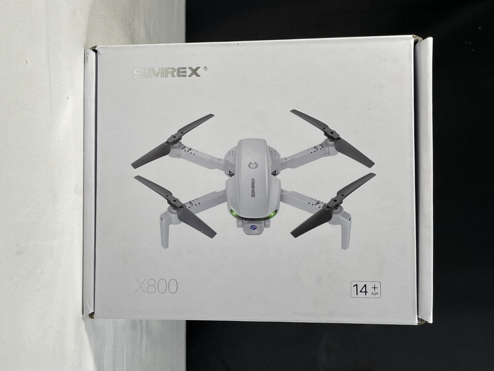 Simrex X800 Gray Adjustable Angle Foldable Quadcopter Drone With Camera Ages 14+