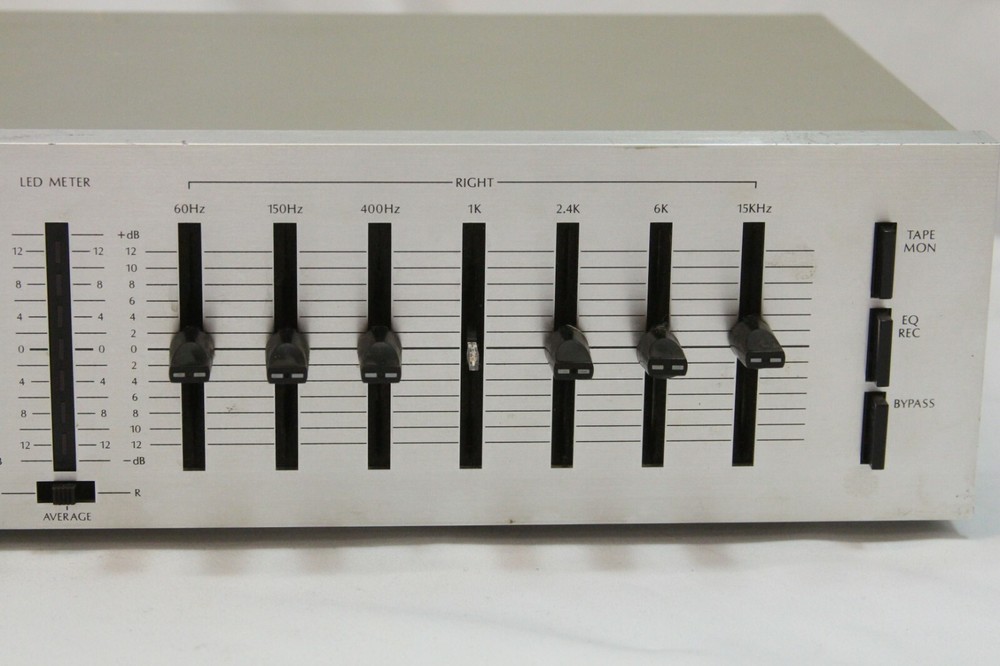 BSR EQ-2 Stereo Equalizer Silver Face Tested Guaranteed
