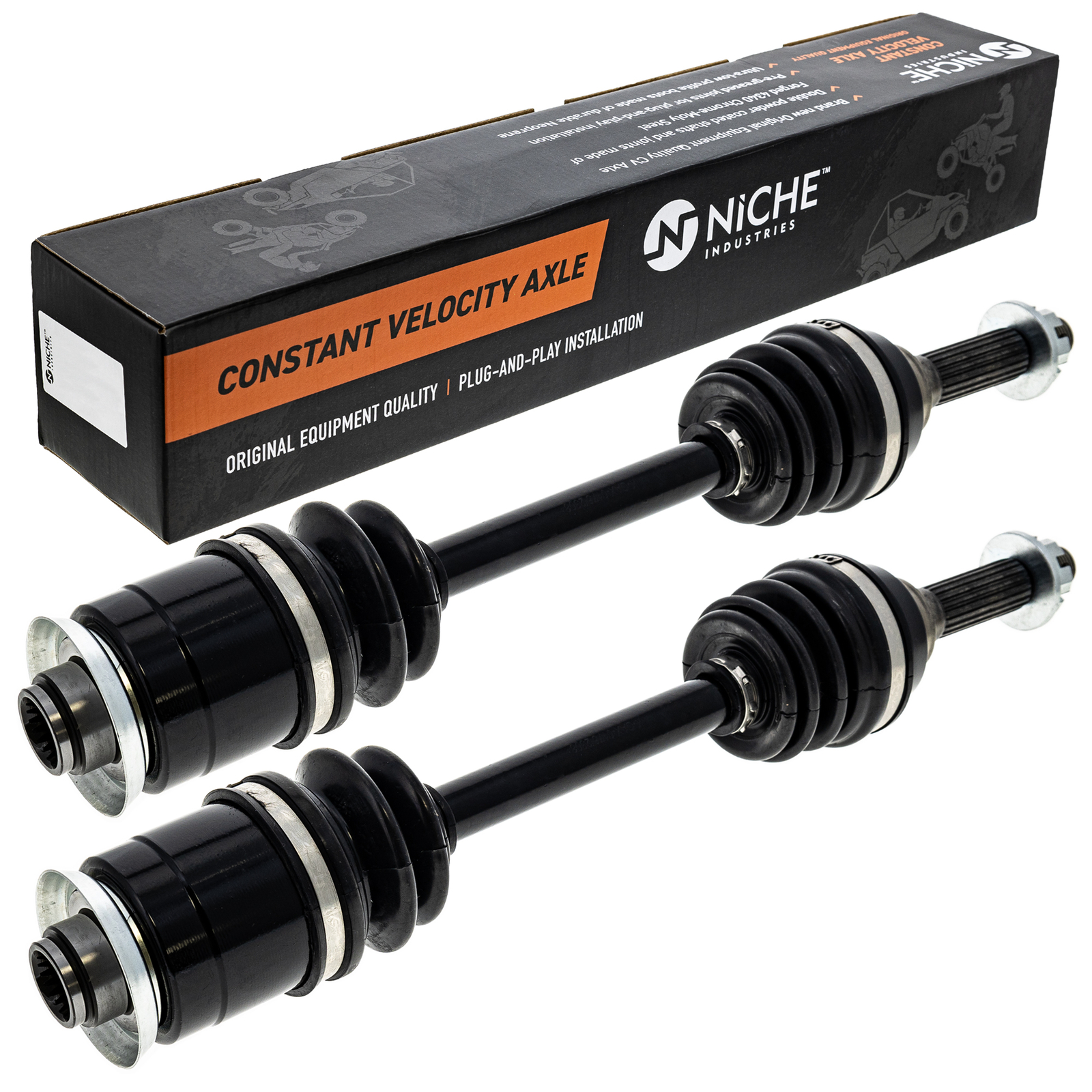 NICHE Front CV Axle for Suzuki King Quad 300 Quadrunner 500 54901-19B41 2 Pack