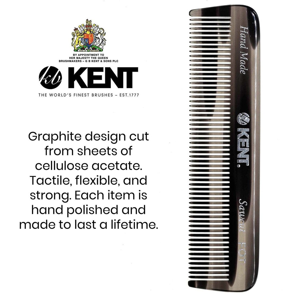 4.5" Handmade Fine Tooth Pocket Comb
