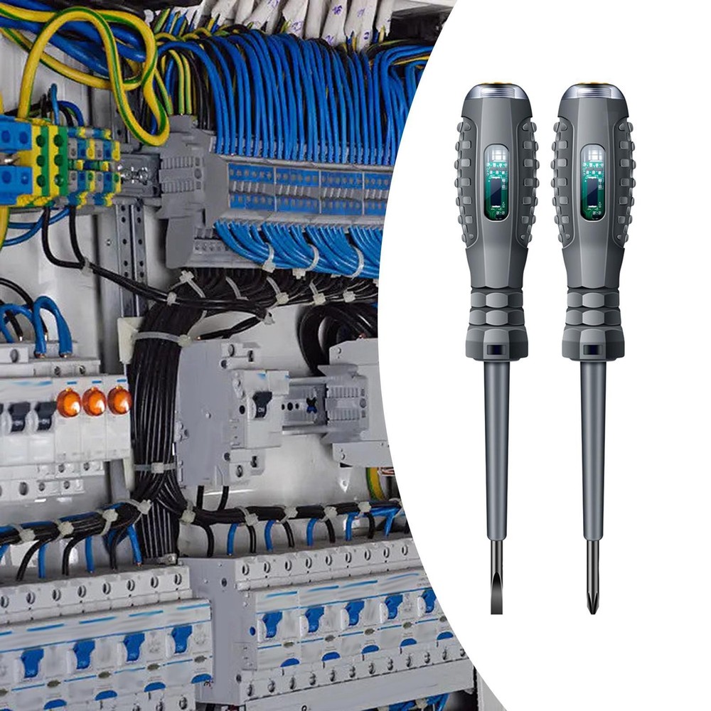 Flat Cross Screwdriver Electric Pen Electrical Screwdriver with Light Indicator