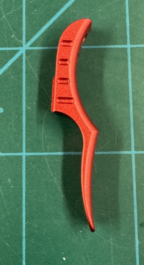 EXALT Planet Eclipse "Deuce" upgrade trigger. Dust red Aluminum. RARE!