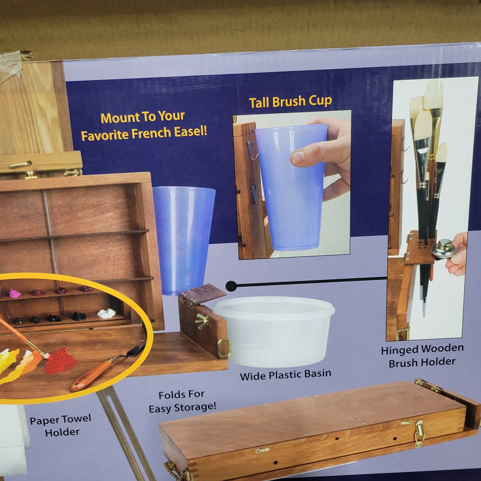 Dan Helsel's Painter's Palette Box Foldable for Plein Air French Easel