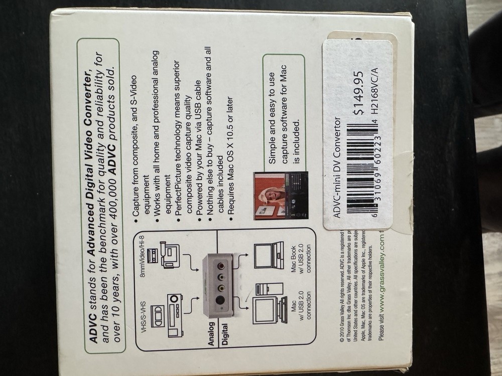 Grass Valley ADVCMINI Video Capture Solution Advanced Digital Video Converter