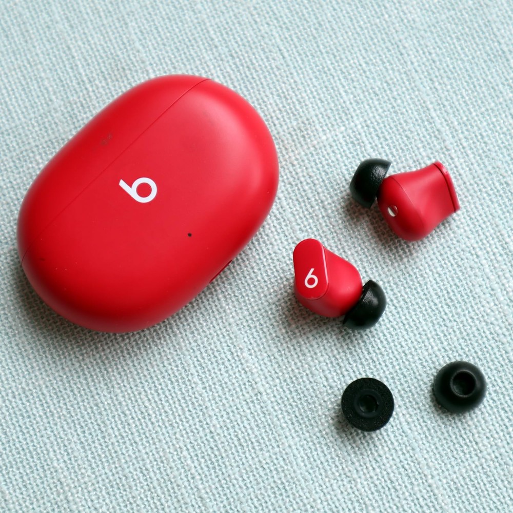 A-Focus Memory Foam Tips for Beats Studio Buds+ / Fit Pro/Solo medium, black
