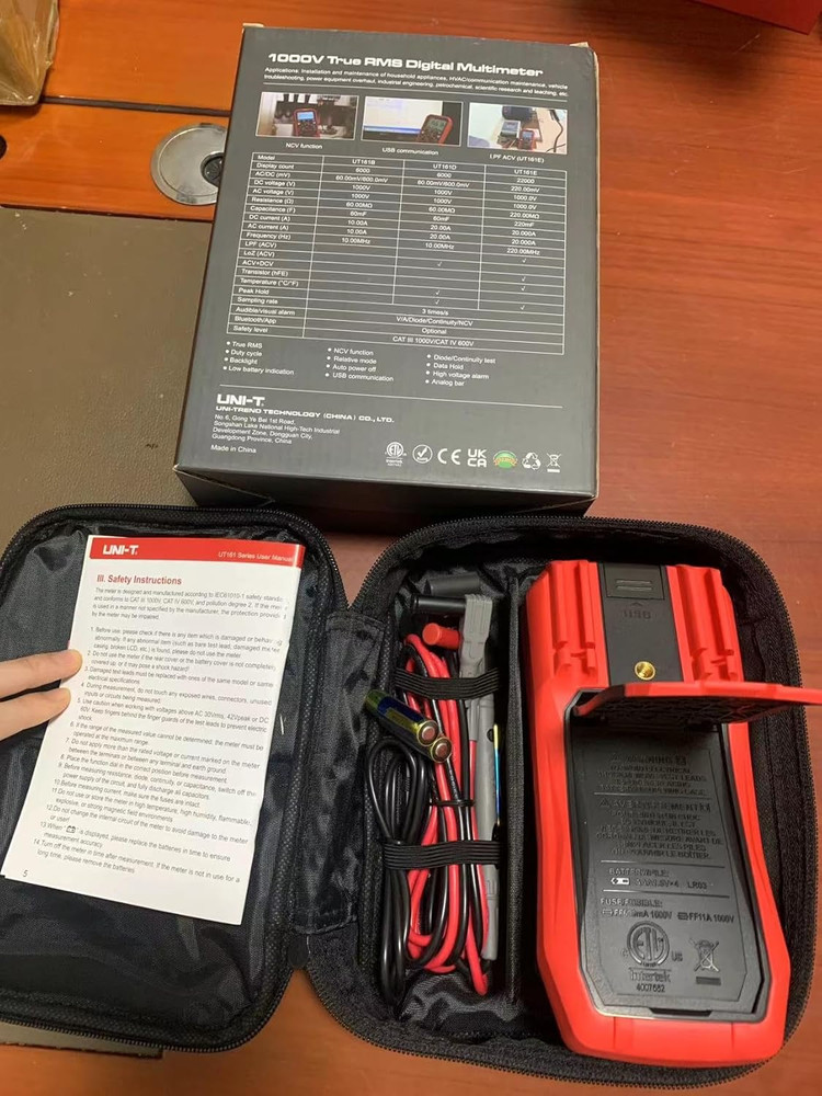 UT892 High Voltage Digital Multimeter 2000V AC/DC True RMS 6000 Counts