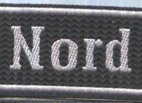 German Army NORD cuff title  BEVO TYPE