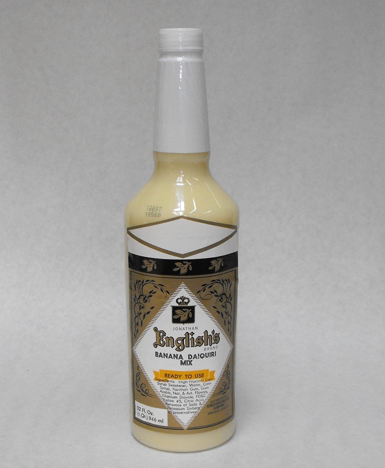 Jonathan English BANANA DAIQUIRI MIX 32oz. Tiki Luau