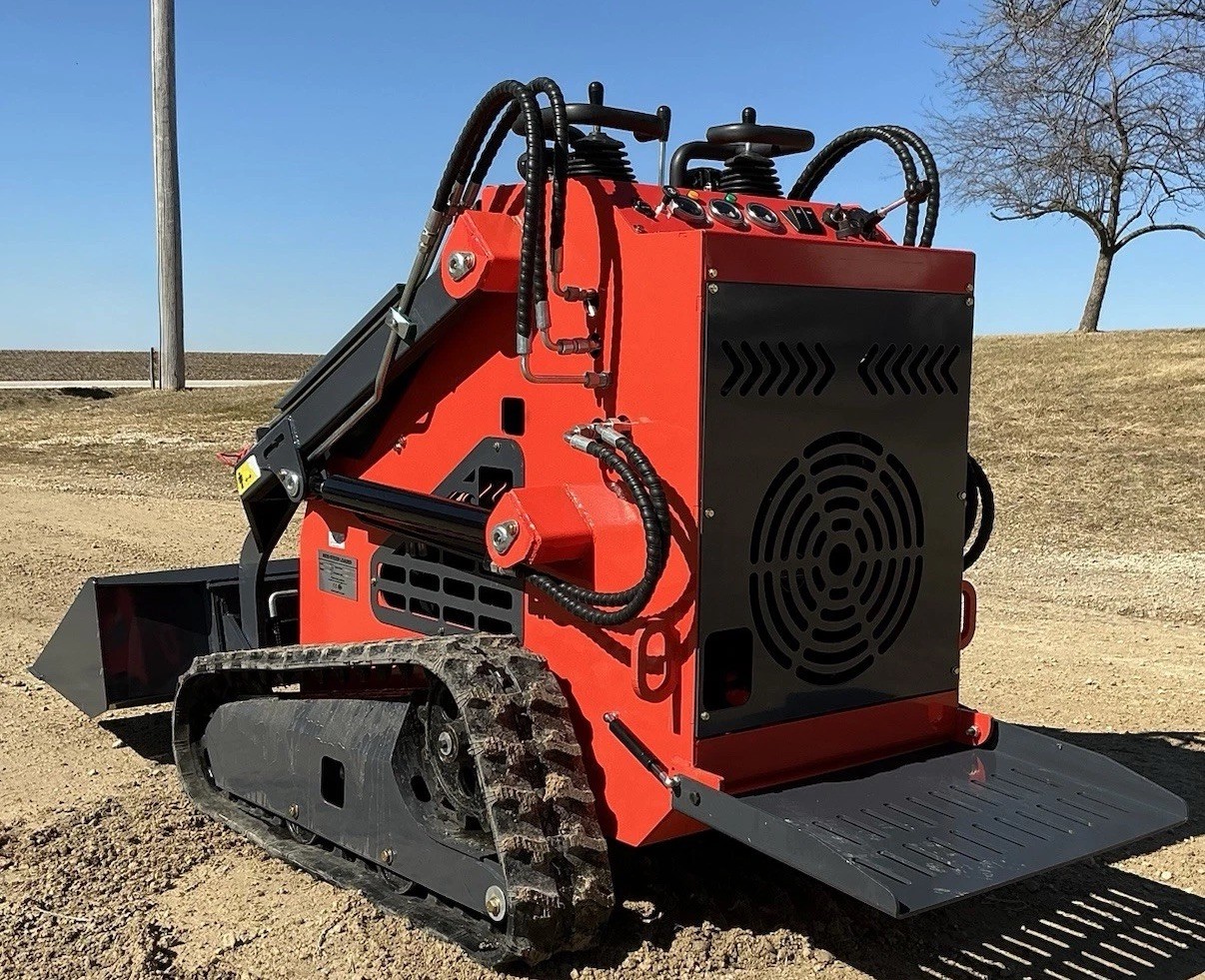 NEW ZJG-380 Mini Skid Loader Stand-On Compact Tracked Loader 13.5HP Engine