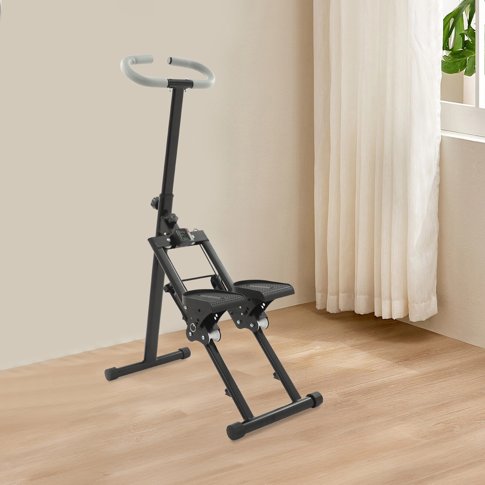 Foldable Vertical Stair Climber for Full-Body Workout Stair Stepper for Home Gym