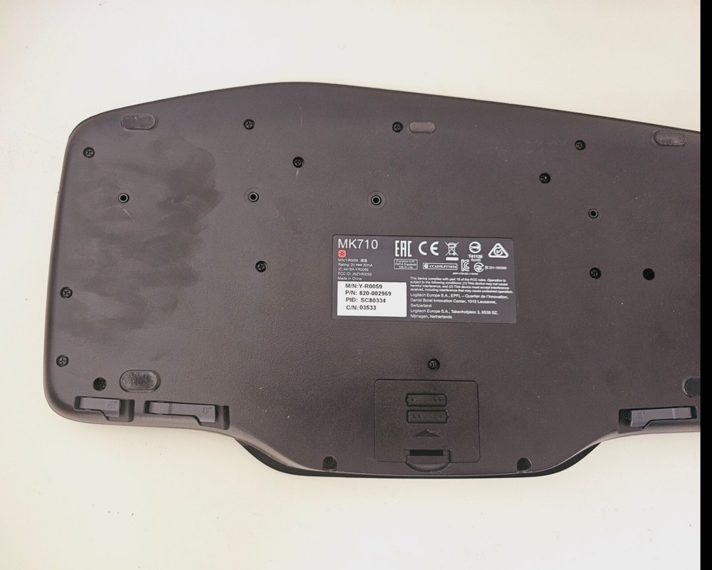 Logitech MK710 Wireless Keyboard Built-In LCD Status Dashboard (NO TRANSCEIVER)